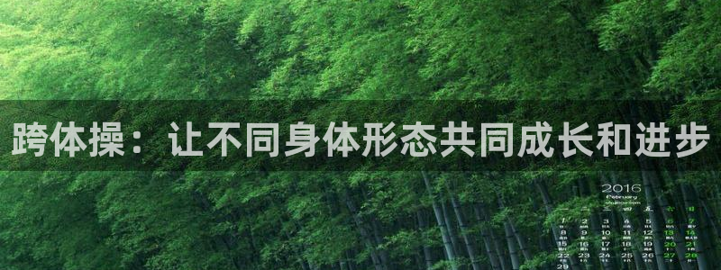 凯发官方正版app代理：跨体操：让不同身体形态共同成