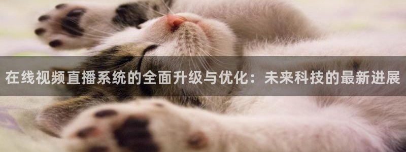 袋鼠体育nba直播：在线视频直播系统的全面升级与优化：未来科技的最新进展